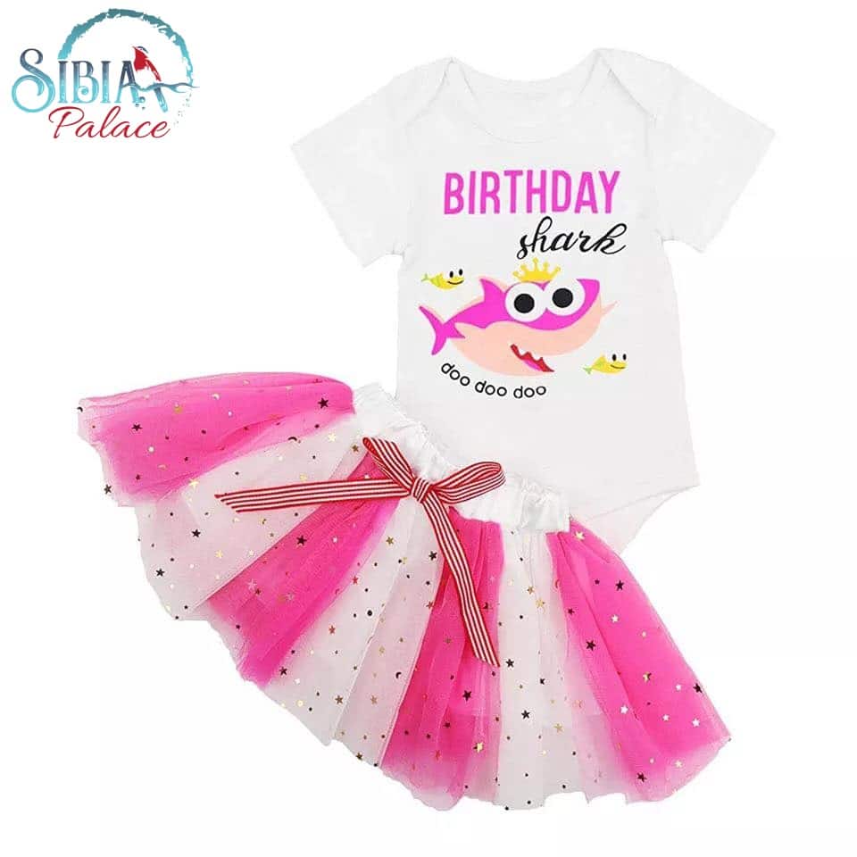 baby shark costume pink