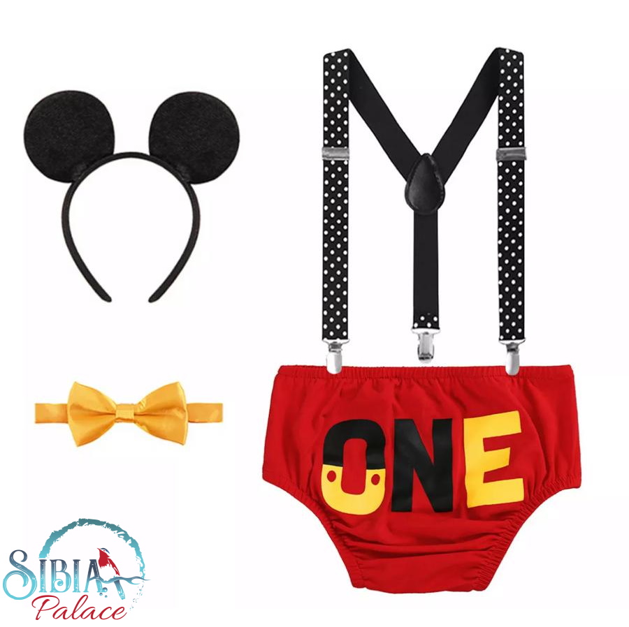 mickey mouse cake smash outfit