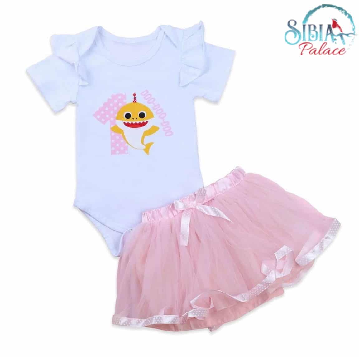 baby shark costume pink