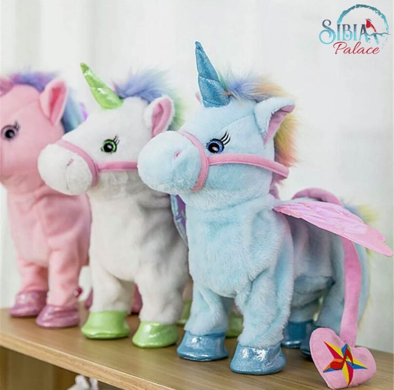 walking singing unicorn toy