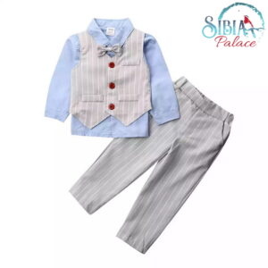 Sibia Palace Gentleman Boy Birthday Formal Wear Photo Shoot 4Pc Outfit