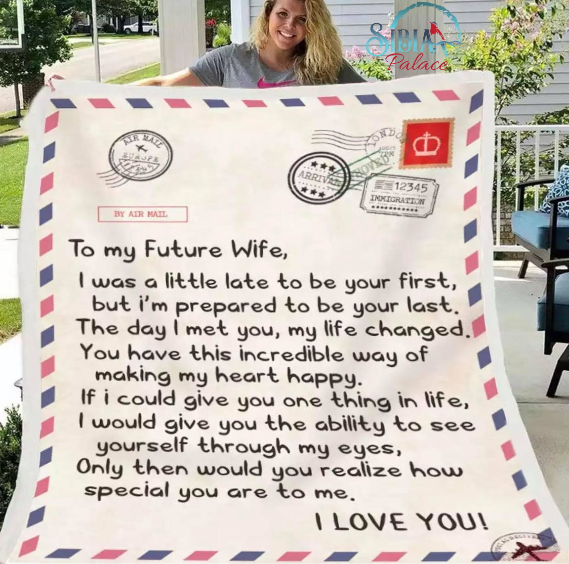 Fiance Gifts for Him, Fiancee To My Fiance The Day I Fell In Love With You  Blanket