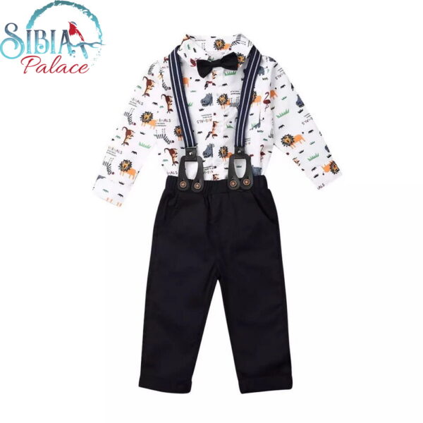 Sibia Palace Boy 1st Birthday Jungle Safari Cake Smash Photoshoot Outfit