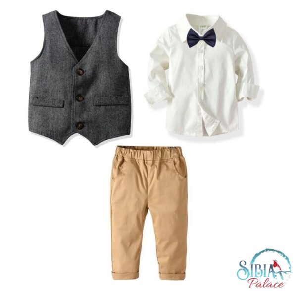 Sibia Palace Boy Birthday Gentleman Formal Wear Photoshoot 4 Pc Outfit