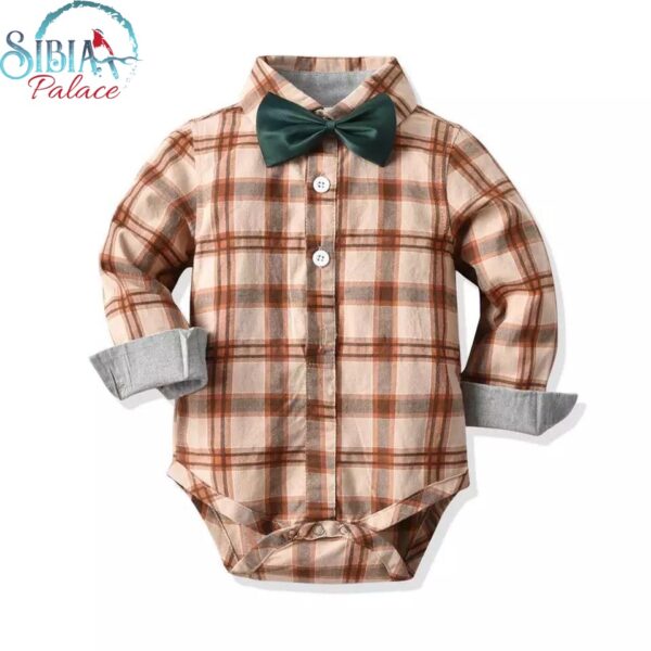 Sibia Palace Birthday Boy Photo Shoot Wedding Formal Brown Romper