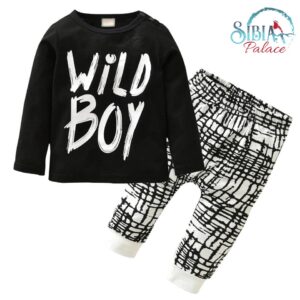 Sibia Palace Baby First Birthday Wild Boy 2 Piece Pant Shirt Set