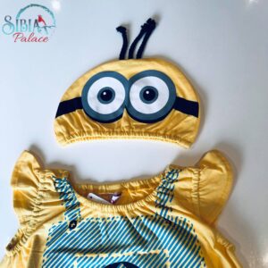 Sibia Palace Baby Romper Minion Outfit 2 Piece Bodysuit Set