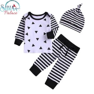 Baby Boy Symmetric 3 Piece Shirt Pant & Cap Outfit Set 6-12 Months