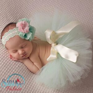 Baby Girl 2 Piece Photo Prop Costume Tutu Headband Set