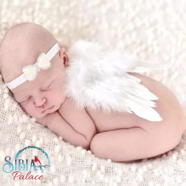 Baby White Angel Photo Shoot Wings Prop