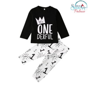 Sibia Palace Mr One Derful Baby Boy Birthday Photoshoot 2 Piece Outfit