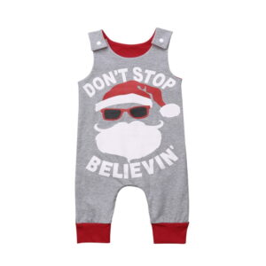 Sibia Palace Baby Boy Dont Stop Believin Christmas Summer Jumpsuit