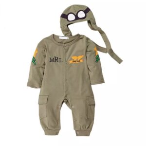 Sibia Palace Baby Boy 1st Birthday Pilot Cake Smash Photoshoot Outfit