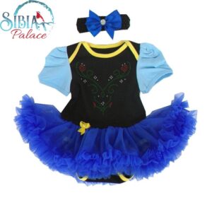 Sibia Palace Baby Girl 1st Birthday Outfit Dress Set Disney Anna Frozen