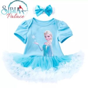 Disney Frozen Elsa Baby Girl 1st Birthday Outfit Dress Sibia Palace Set