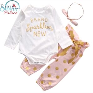 Sibia Palace Baby Girl Brand Sparkling New 3 Piece Outfit Set