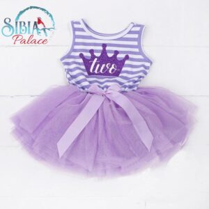 Sibia Palace Baby Girl Purple Two 2nd Birthday Dress Frock Outfit