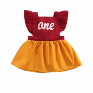 Baby Girl Winnie The Pooh 1st Birthday One Cake Smash Dress Frock