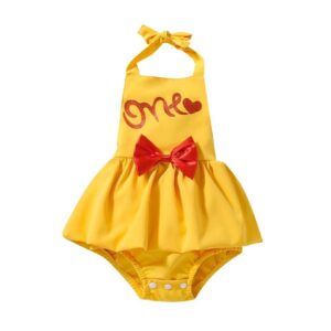 Winnie Pooh Baby Girl 1st Birthday One Cake Smash Jumpsuit Romper