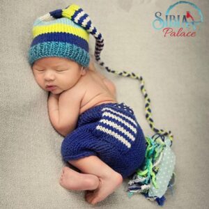 Handmade Baby Newborn Crochet Photoshoot Prop Little Player Costume