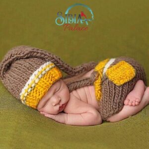 Baby Handmade Knitted Crochet Photo Shoot Prop Little One Costume