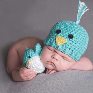 Handmade Baby Crochet Photo Shoot Prop Tweety Birdie Knitted Costume