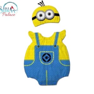 Sibia Palace Baby Romper Minion Outfit 2 Piece Bodysuit Set