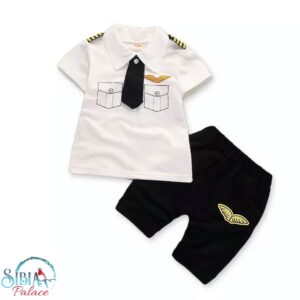 Sibia Palace Baby Photo Shoot Cake Smash White Outfit Little Pilot