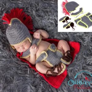 Sibia Palace Baby Handmade Crochet 5 Piece Photo shoot Prop Costume