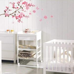 Sibia Palace Kids Room & Baby Nursery Pink Blossoms Wall Sticker Mural Decal