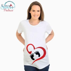 Sibia Palace Cute Funny Pregnancy Announcement Baby Coming Tee Shirt