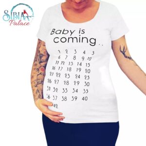 Sibia Palace Funny Pregnancy T Shirt Baby Is Coming