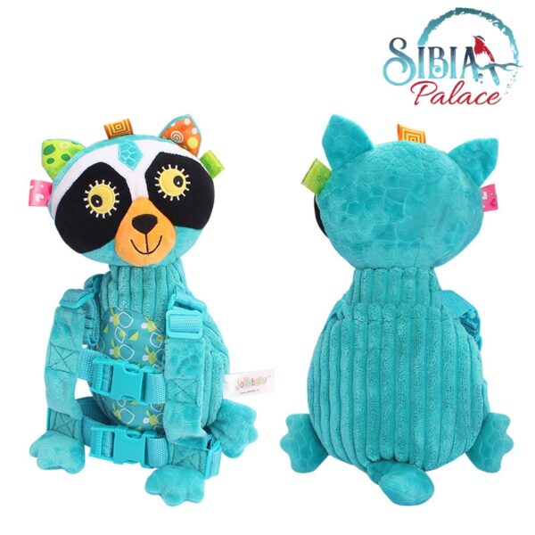 Sibia Palace Baby Harness Backpack Plush Toy Clumsy Raccoon