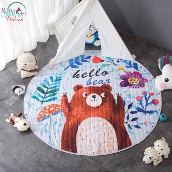 Sibia Palace Hello Bear Round Baby Play Portable Carpet Mats