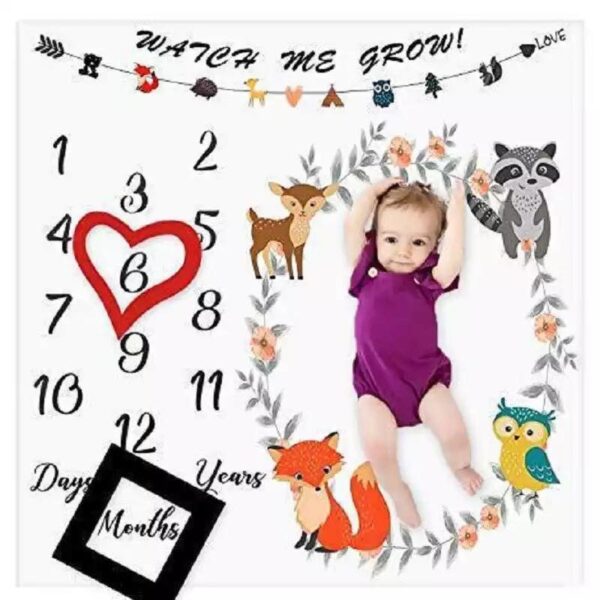 Sibia Palace Watch Me Grow Baby Milestone Photo Prop 12 Months Sheet