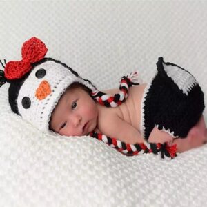 Sibia Palace Handmade Knitted Costume Little Penguin Photoshoot Outfit