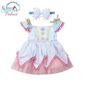 Sibia Palace Princess Ball Gown Blue Pink Birthday Wedding Dress Frock