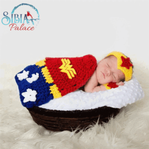 Baby Crochet Photo shoot Superhero Wonder Woman Costume