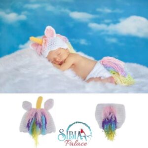 Sibia Palace Miracle Unicorn Crochet Handmade Photoshoot Costume