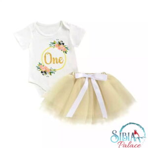 Baby Girl Snow One Wreath 1st Birthday Cake Smash Photo Shoot Outfit