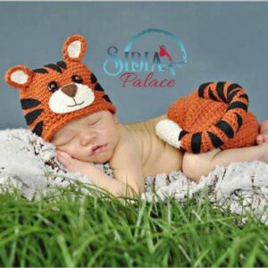 Handmade Baby Crochet Photo Shoot Costume Prop Tigger Winnie Pooh