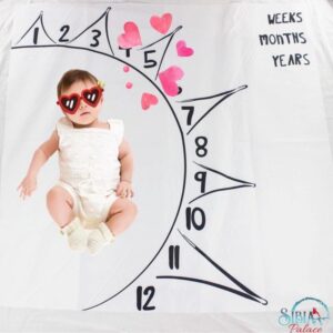 You Are My Sunshine Baby Milestone Sheet Back Drop Sibia Palace