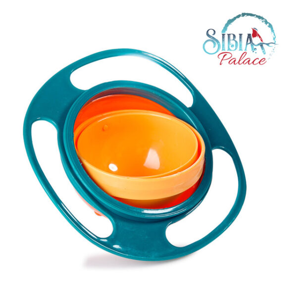 Sibia Palace Kids Revolving Oval Shaped Spill-proof Bowl